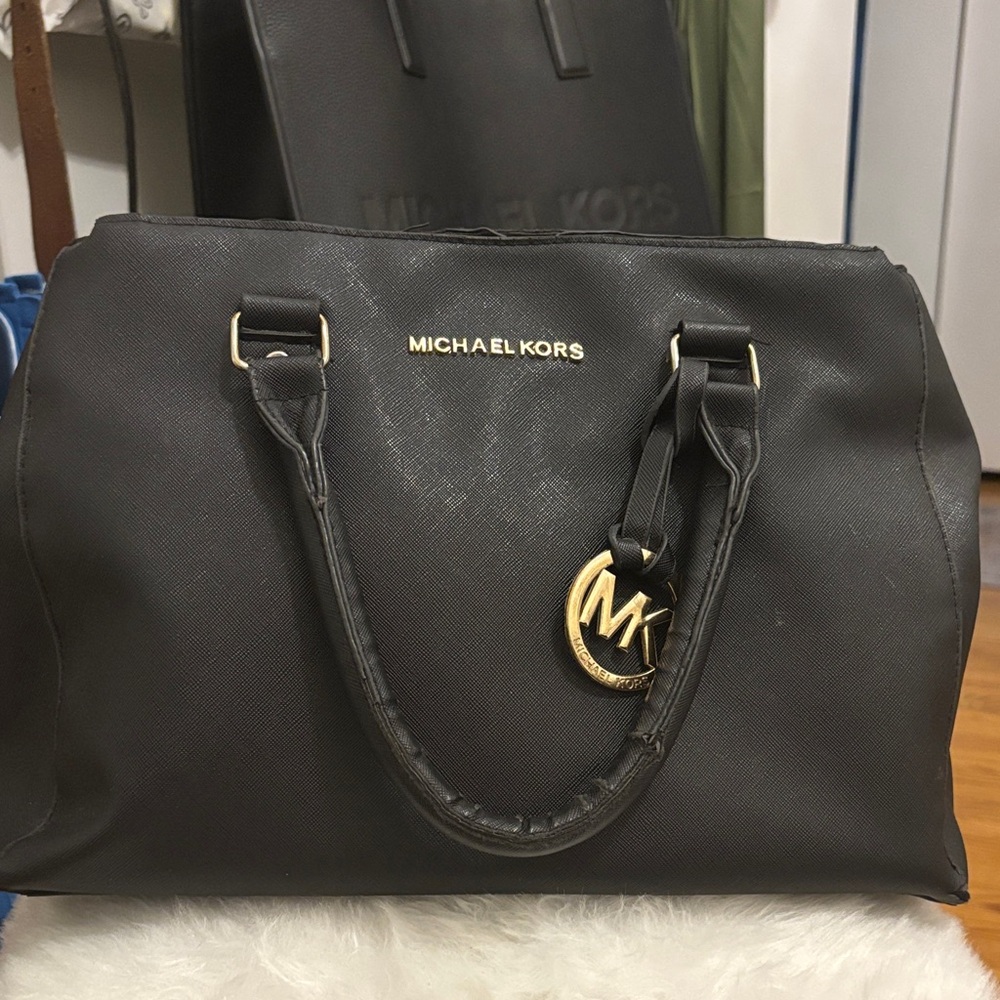 Michael Kors Black Satchel Bag